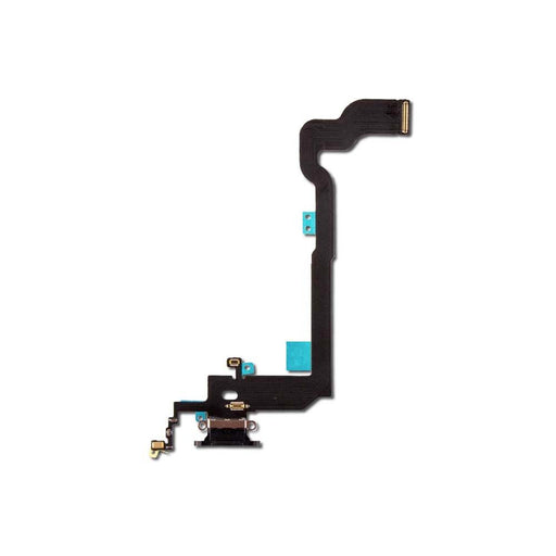 For Apple iPhone X Replacement Charging Port & Microphone Flex - Black (AM)-Repair Outlet