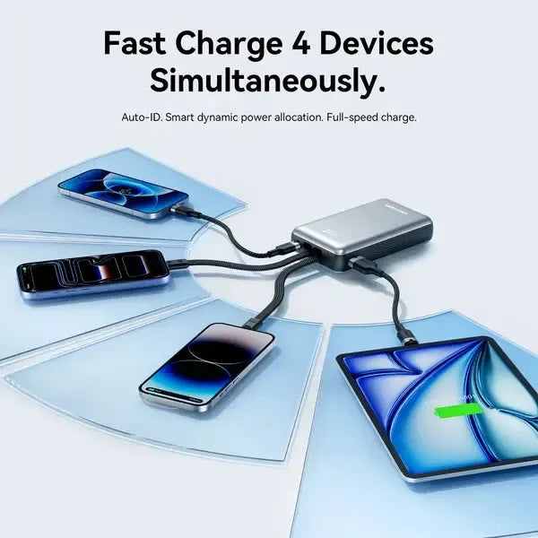 Vention 10000mAh Power Bank (USB-C + USB-C/Lightning/USB-A) - FKIH0
