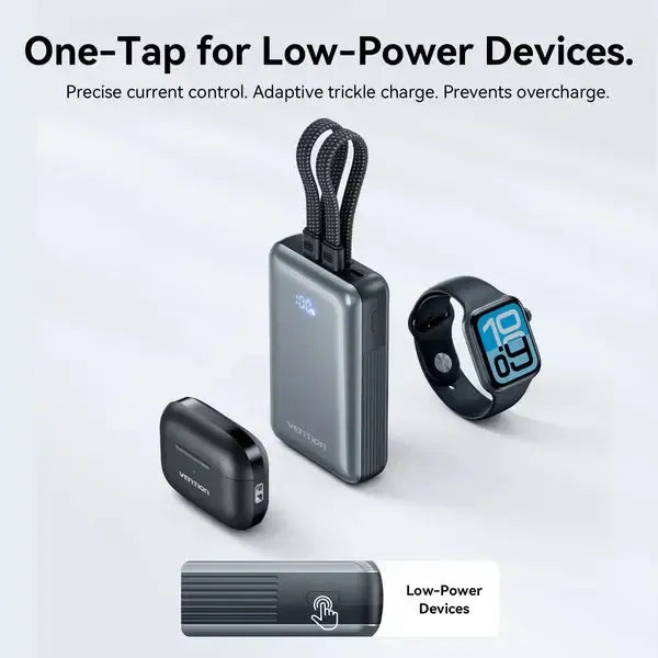 Vention 10000mAh Power Bank (USB-C + USB-C/Lightning/USB-A) - FKIH0