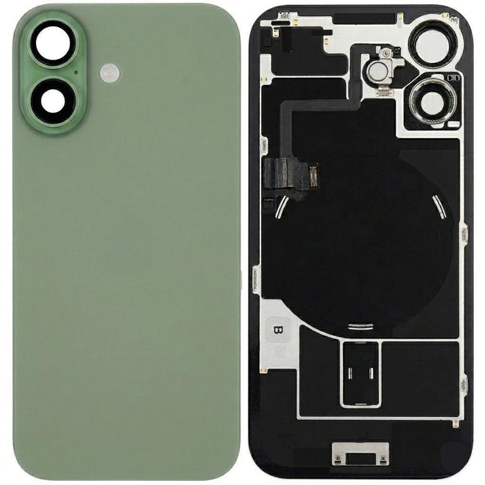 For iPhone 17 Replacement Back Glass With Camera Lens and NFC (Sage)