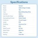 Vention USB 2.0 Type-C Male to Type-C Male 3A Cable PVC Type - TRCWF