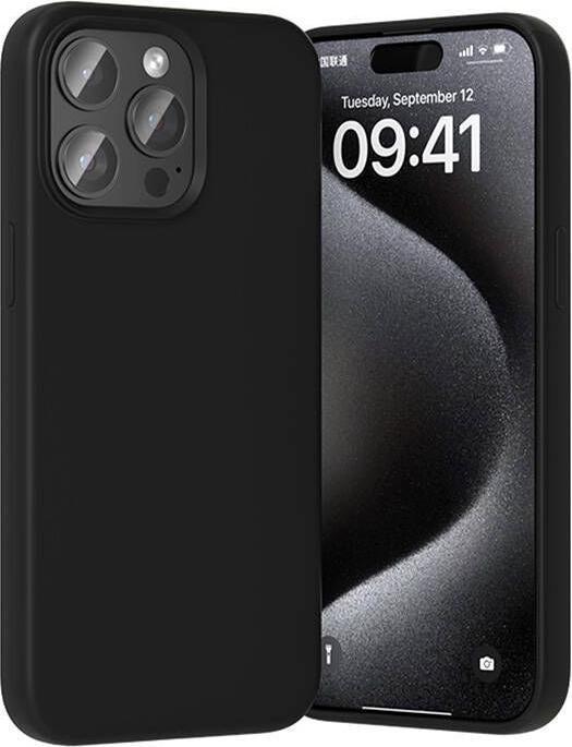 Vention Liquid Silicone Case for iPhone 15 Pro with MagSafe Black - KUFB0-30