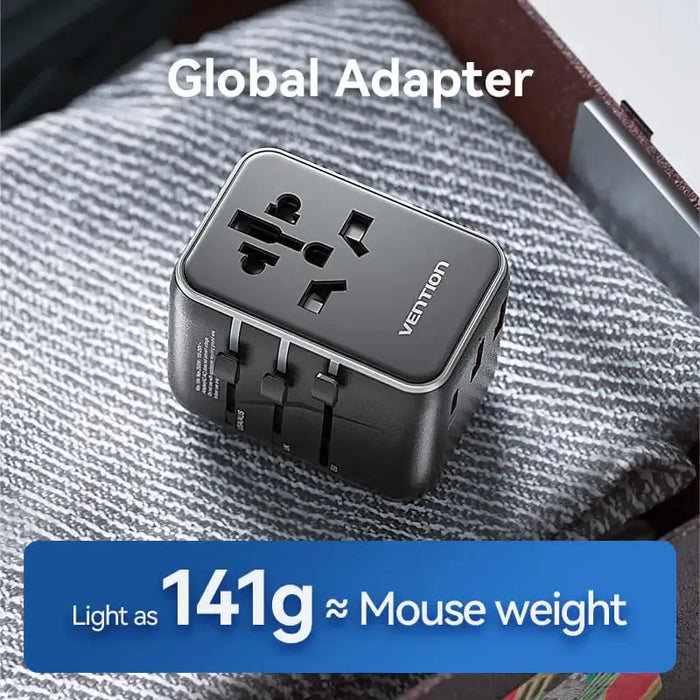 Vention 3-Port USB Universal Travel Adaptor - FJEB0