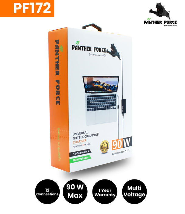 Panther Force 90W Universal Notebook / Laptop Charger - PF172