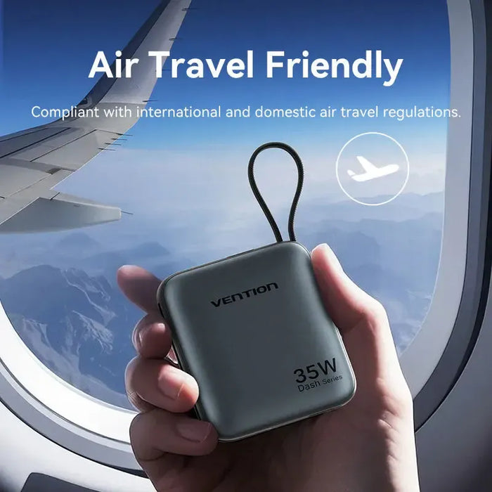 Vention 10000mAh 35W Travel Power Bank - FHFH0