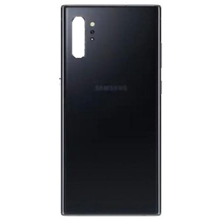 For Samsung Note 10 Plus Replacement Rear Battery Cover with Adhesive (Black)