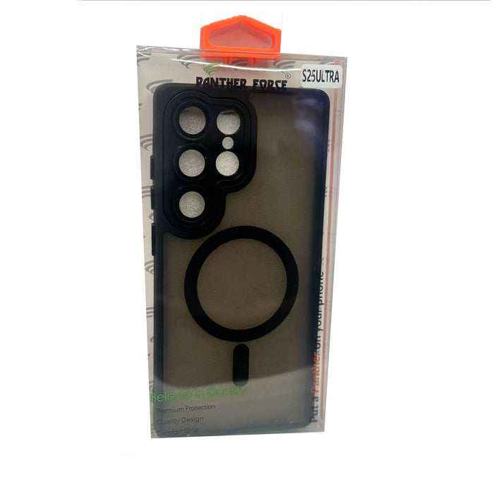 Panther Force Black Magsafe Case For Samsung Galaxy S25 Ultra