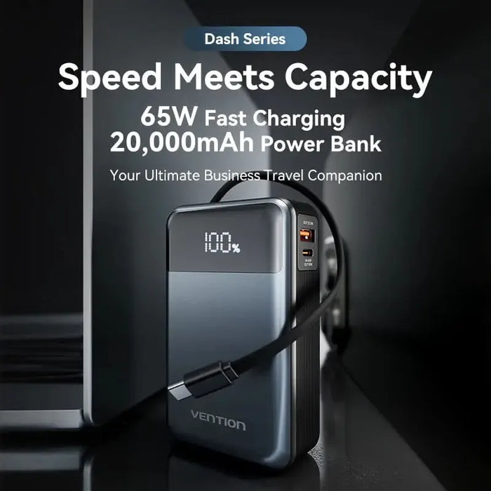 Vention 20000mAh 65W Travel Power Bank - FHYB0