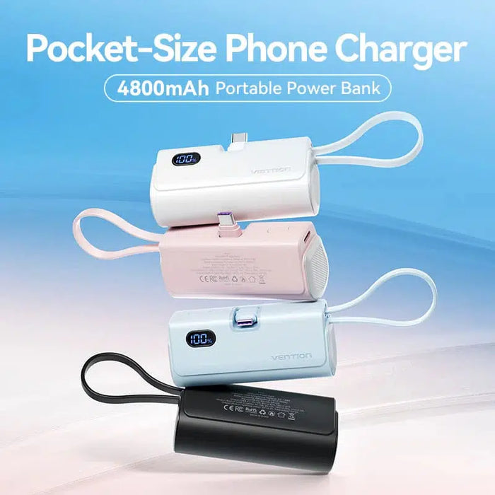 Vention 4800 mAh Power Bank - FHQB0 / FHQW0