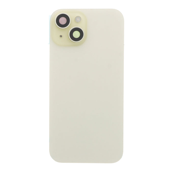 For Apple iPhone 15 Plus Replacement Back Glass With Small Parts (Yellow)