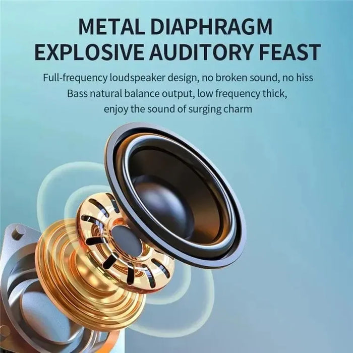 T&G TG376 RGB LED Breathing Light Rechargeable Bluetooth-compatible Speaker Portable Wireless Stereo Subwoofer - Black