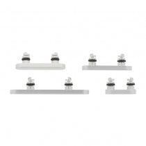 For Apple iPhone 16e Replacement Button Set (White)