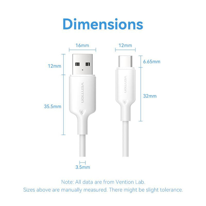 Vention USB-A 2.0 to USB-C 2m - CTQWH