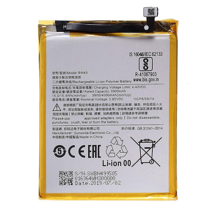 For Xiaomi Redmi 7A Replacement Battery 3900 mAh — Repair Outlet