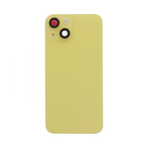 For Apple iPhone 14 Replacement Back Glass Including Small Parts (Yellow)