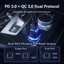 Vention USB-A & USB-C Car Charger -FFRB0