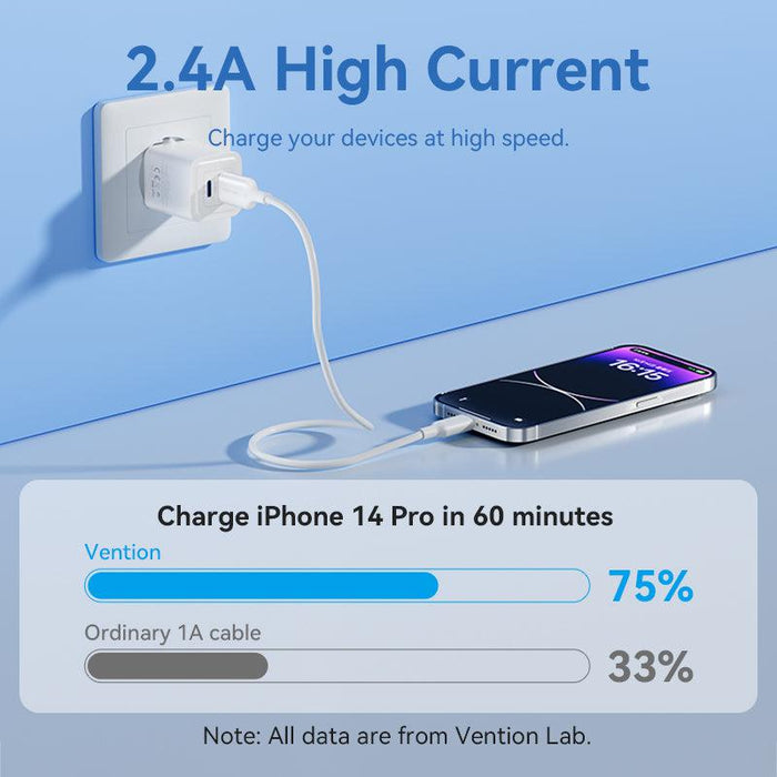 Vention USB-A 2.0 to Lightning 2.4A Cable 2m - LAMWH