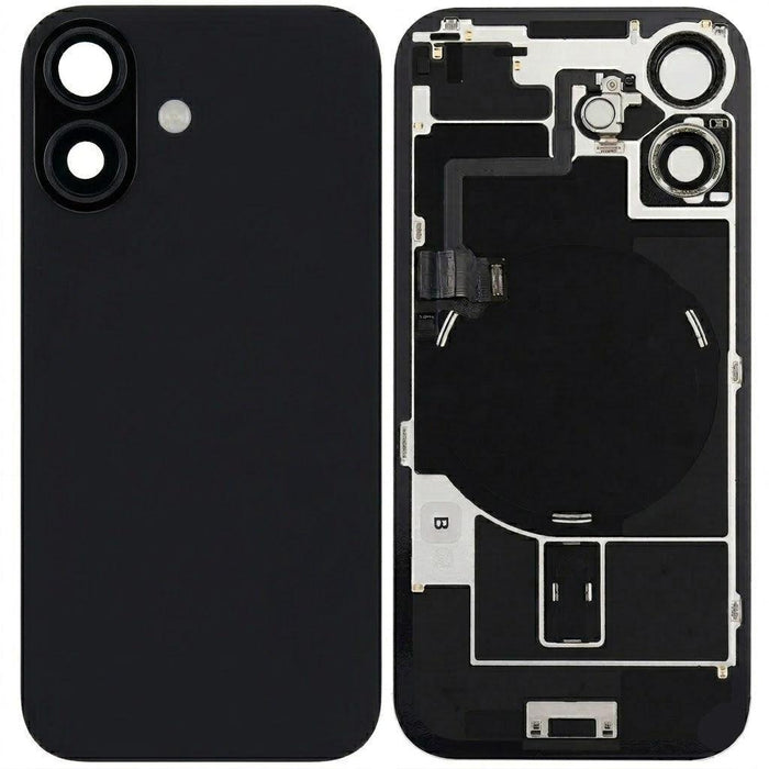 For iPhone 17 Replacement Back Glass With Camera Lens and NFC (Black)