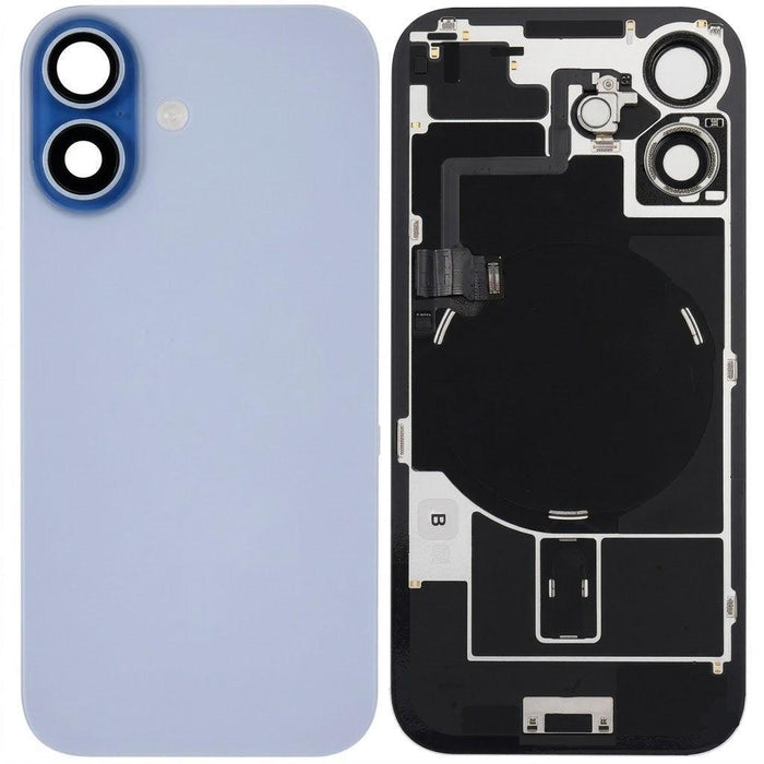 For iPhone 17 Replacement Back Glass With Camera Lens and NFC (Mist Blue)