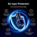 Vention USB-A & USB-C Car Charger -FFRB0