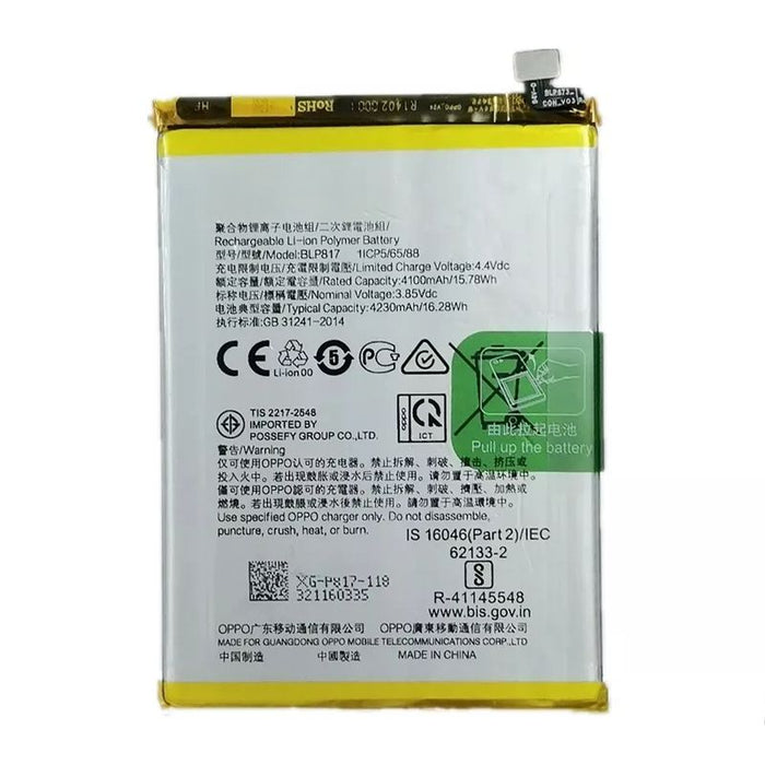 For Oppo A15 Replacement Battery 4230 mAh