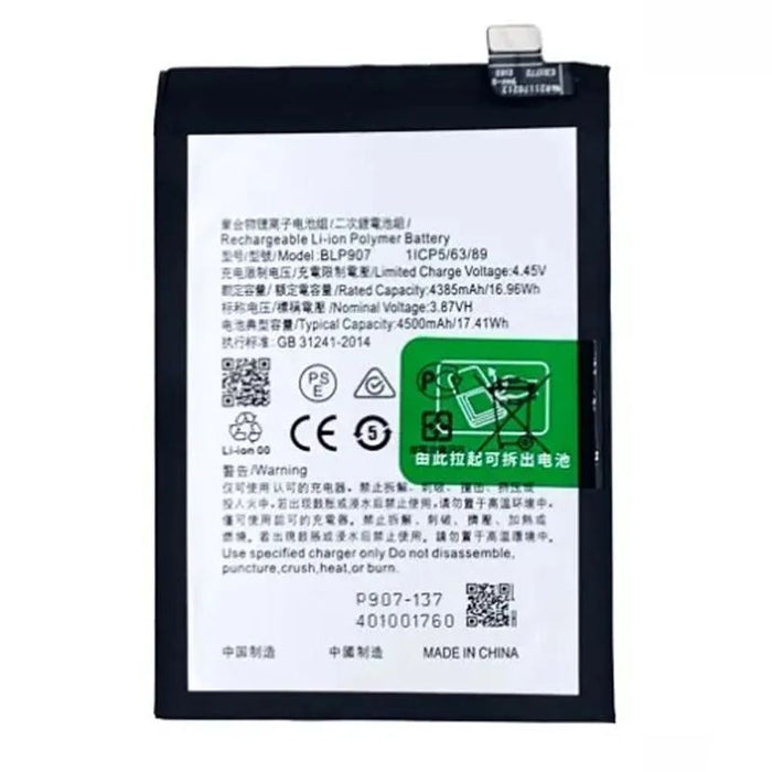 For Oppo Reno7 / Reno8 / F21 Pro / F21S Pro Replacement Battery 4500 mAh