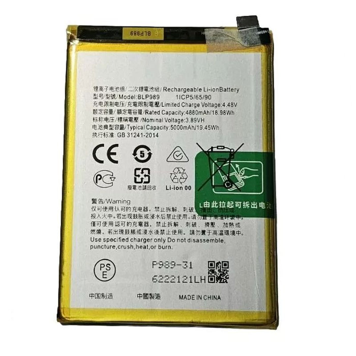 For Oppo A51 5G / A98 5G Replacement Battery 5000 mAh