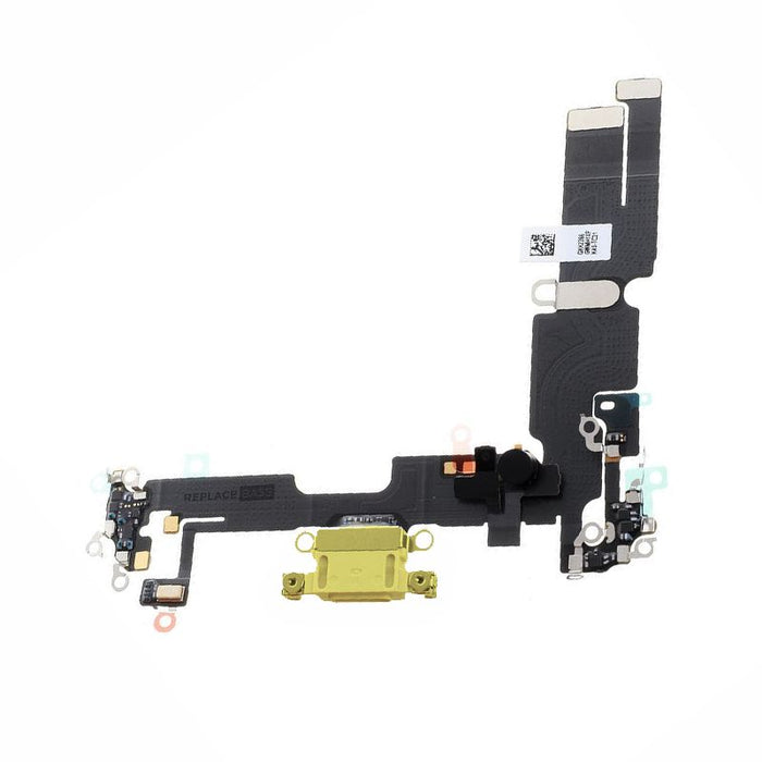For Apple iPhone 14 Plus Replacement Charging Port Flex Cable With Microphone (Yellow)