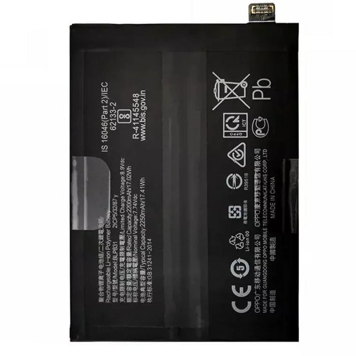 For Oppo Find X3 / Find X3 Pro Replacement Battery 2250 mAh