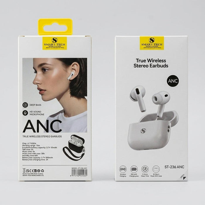 STW True Wireless ANC Earbuds with Silicone Ear Tips