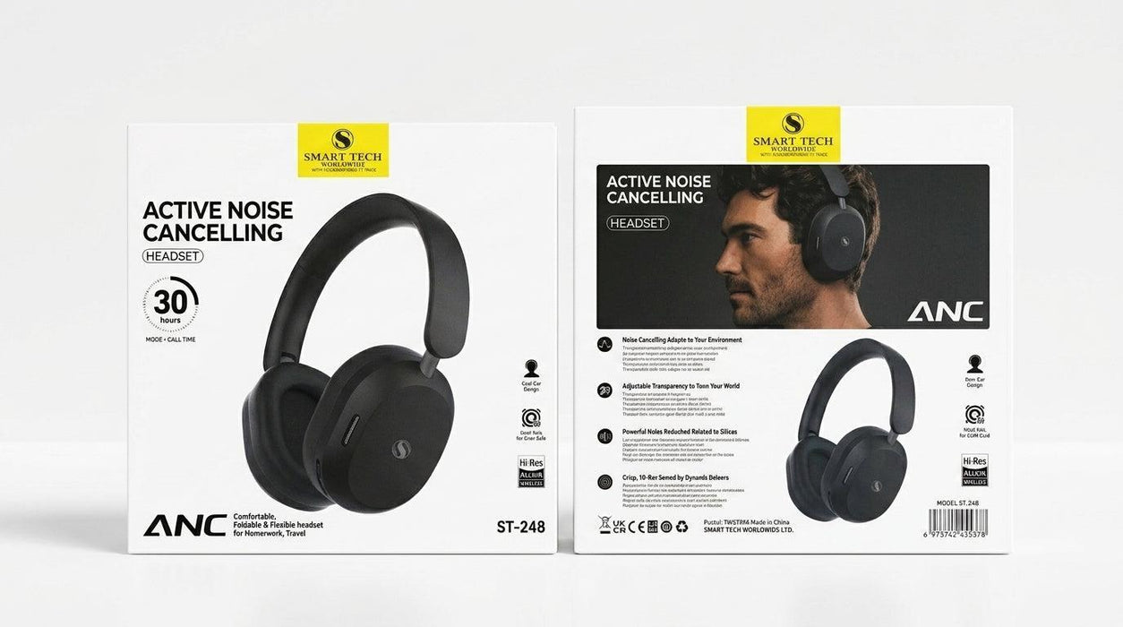 STW ANC Wireless Over ear Headphones