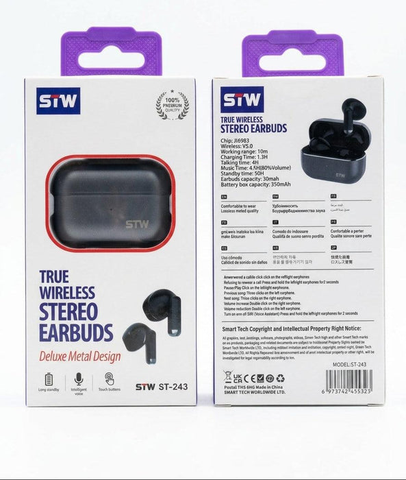 STW True Wireless Stereo Metal Case Earbuds