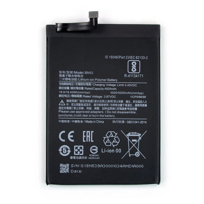 For Xiaomi Redmi Note 9 Pro Replacement Battery 4920 mAh