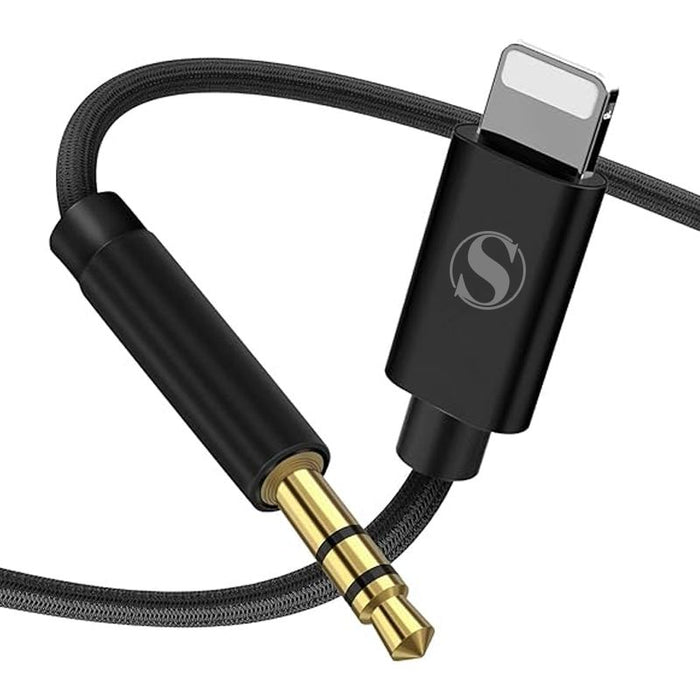 STW Nylon Lightening to 3.5mm AUX Cable