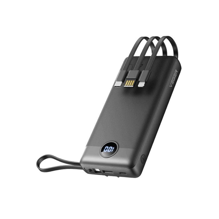 VEGER C20 20000mAh Power Bank with Built-in 4 Cables