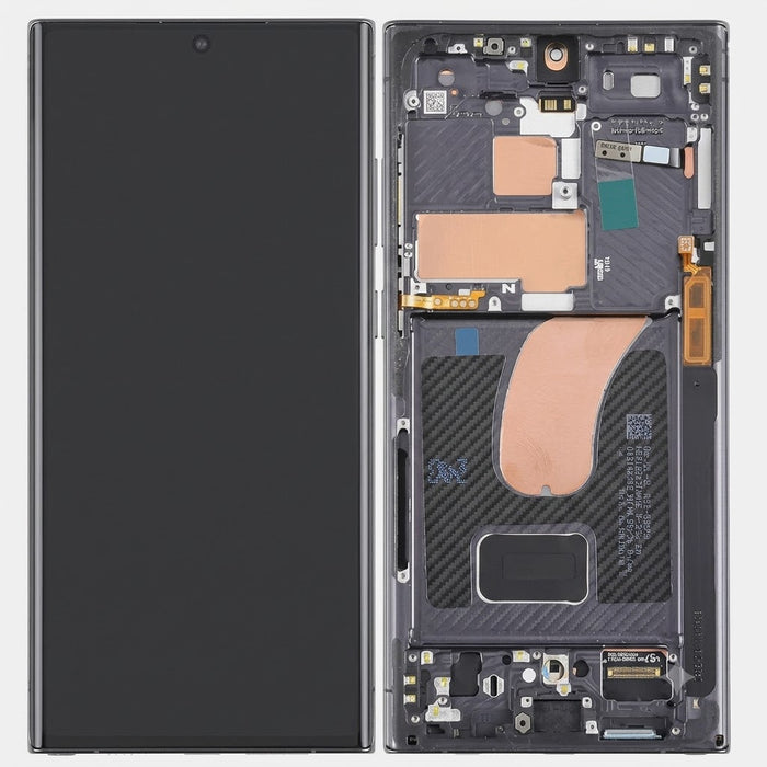 For Samsung Galaxy S23 Ultra Replacement OLED Screen With Frame (Black)