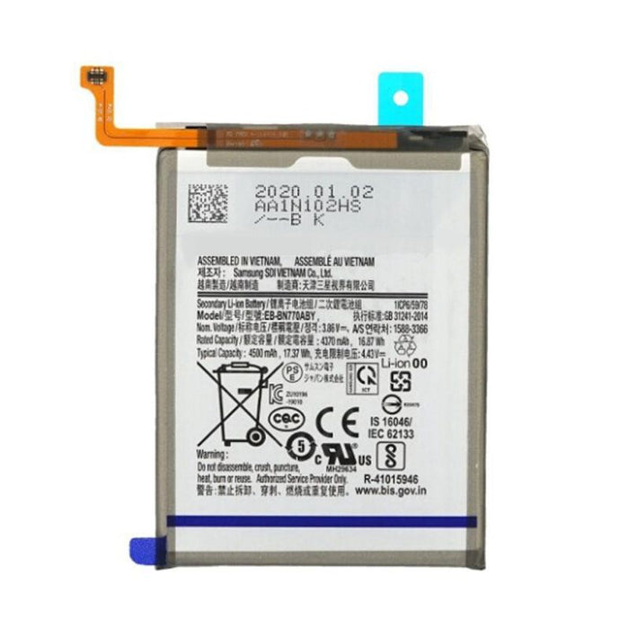 For Samsung Galaxy Note 10 Lite Replacement Battery 4500mAh (EB-BN770ABY)