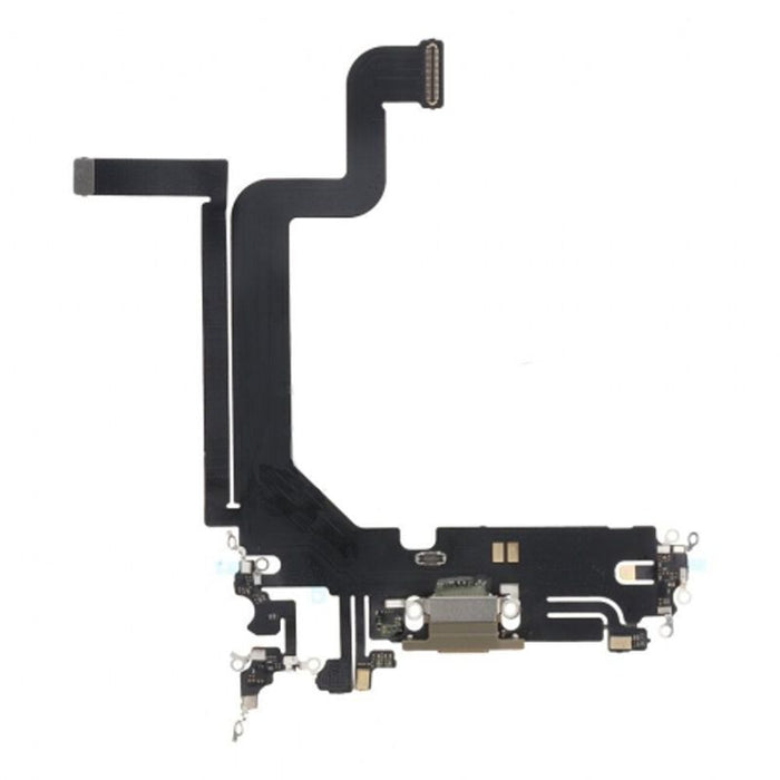 For Apple iPhone 14 Pro Max Replacement Charging Port Flex Cable (Gold)