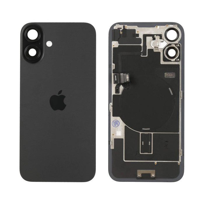 For iPhone 16 Plus Replacement Back Glass With Camera Lens and NFC (Black)