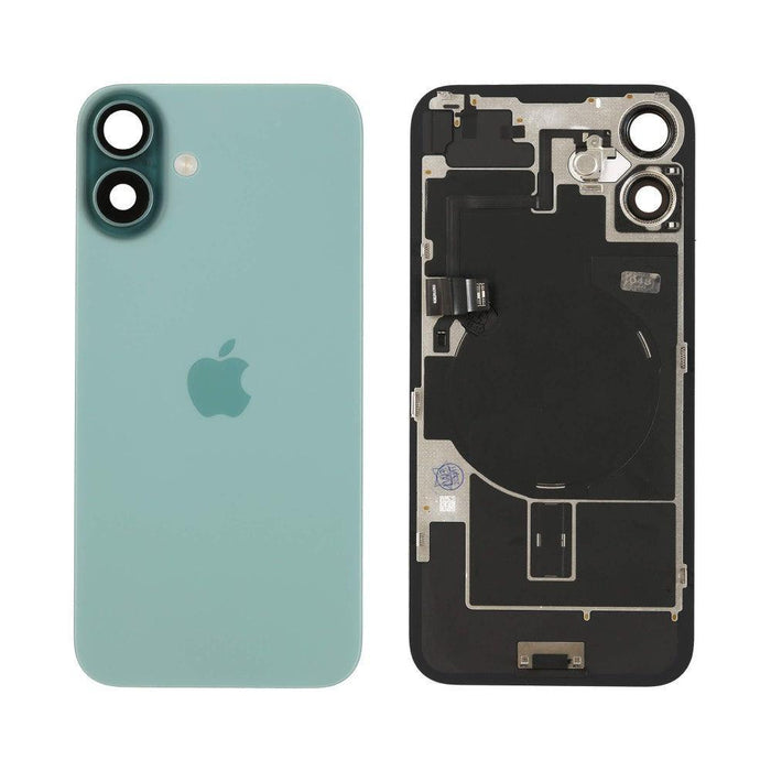 For iPhone 16 Plus Replacement Back Glass With Camera Lens and NFC (Teal)