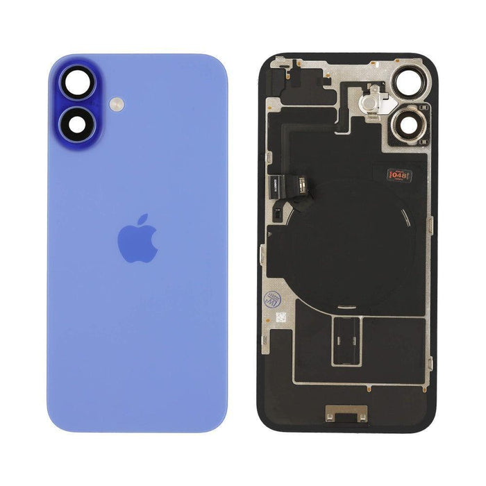 For iPhone 16 Plus Replacement Back Glass With Camera Lens and NFC (Ultramarine)
