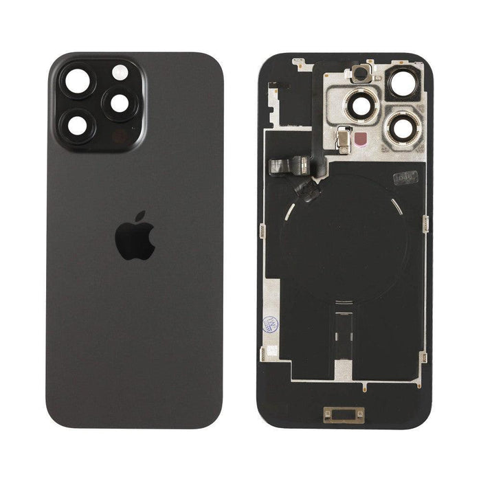 For iPhone 16 Pro Max Replacement Back Glass With Camera Lens and NFC (Black Titanium)