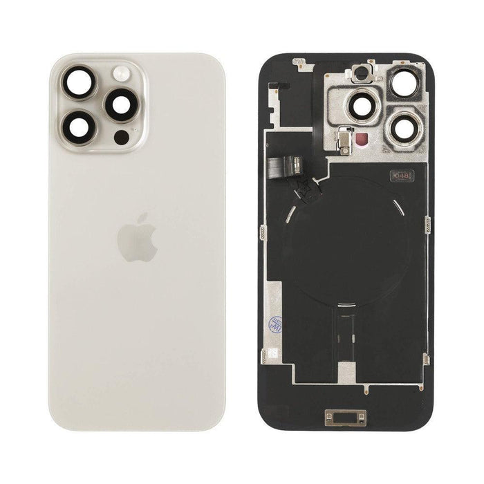 For iPhone 16 Pro Max Replacement Back Glass With Camera Lens and NFC (Natural Titanium)