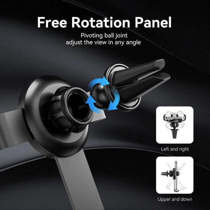 Vention Auto-Clamping Car Disc Style Phone Mount With Duckbill Clip - KCGB0