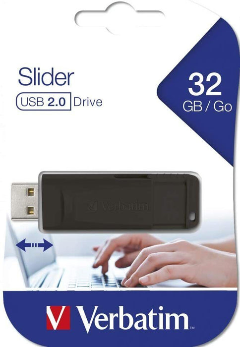 Verbatim Slider 32GB USB Flash Drive