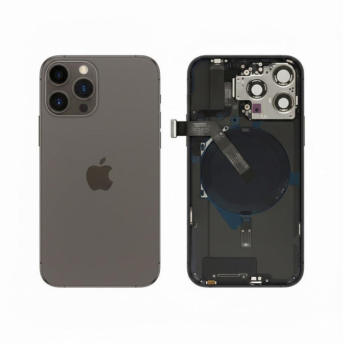 For iPhone 15 Pro Max Replacement Back Glass With Camera Lens and NFC (Natural Titanium)