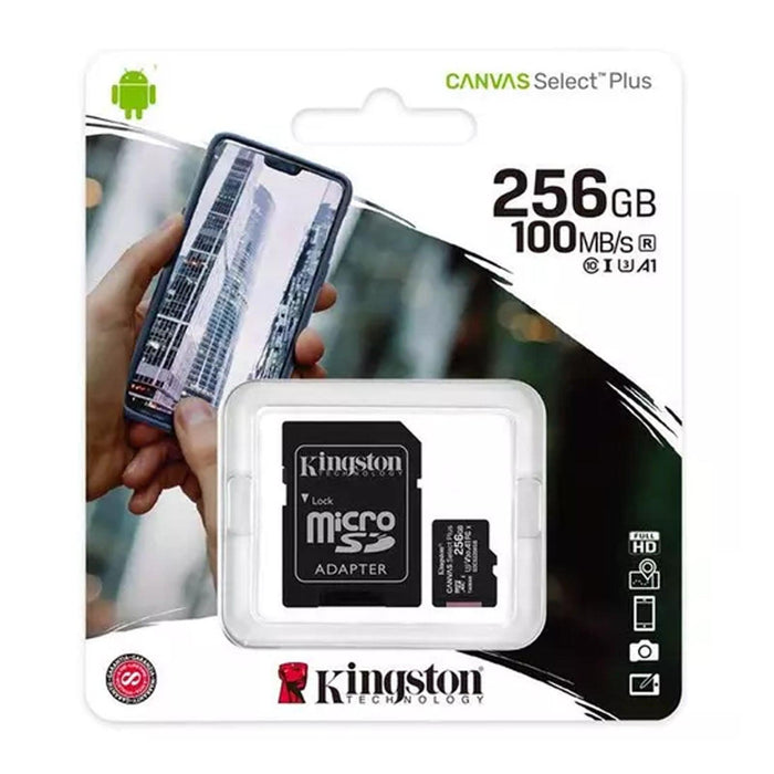 Kingston 256GB Canvas Select MicroSD Memory Card (SD Adaptor Included)