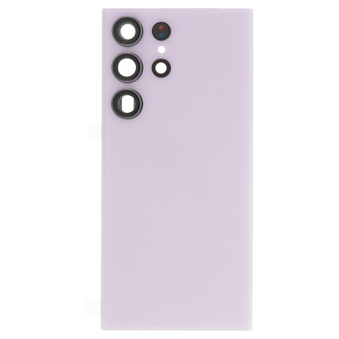 For Samsung Galaxy S23 Ultra S918B Replacement Battery Cover With Lens (Lavender)