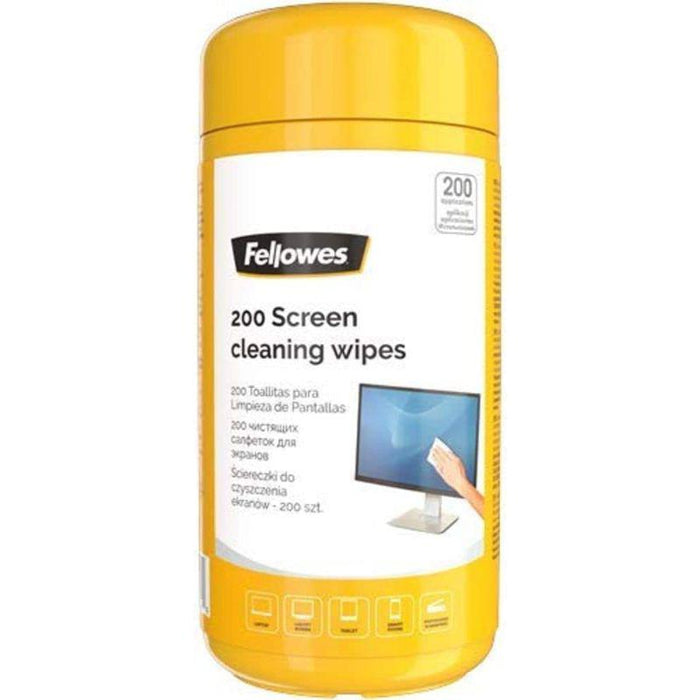 Fellowes 200 Screen Cleaning Wipes