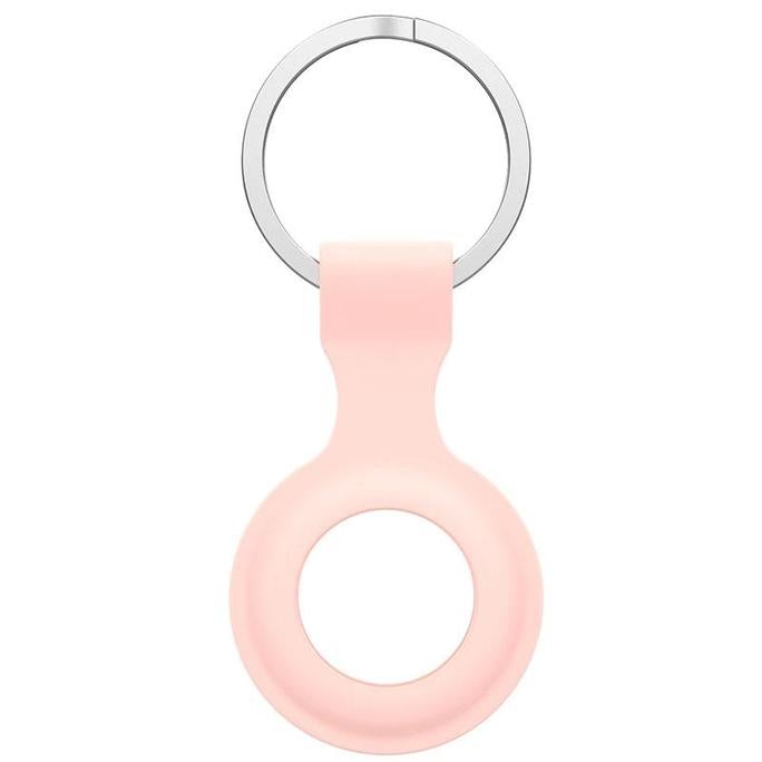 Apple AirTag Soft Silicone Protective Case with Key Ring (Pink)-Repair Outlet